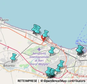 Mappa 70128 Bari BA, Italia (5.5015)