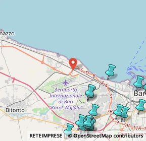 Mappa 70128 Bari BA, Italia (7.295)