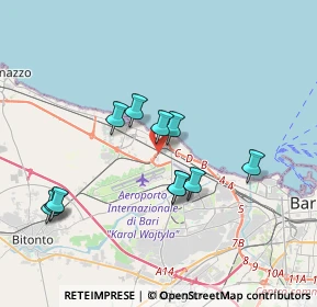 Mappa 70128 Bari BA, Italia (3.60455)