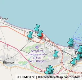 Mappa 70128 Bari BA, Italia (6.7905)