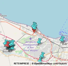 Mappa 70128 Bari BA, Italia (6.1975)