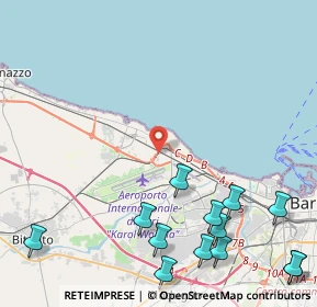 Mappa 70128 Bari BA, Italia (6.47692)