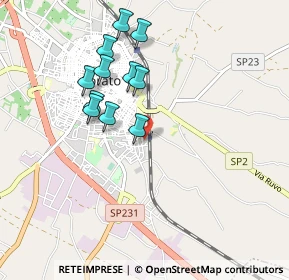 Mappa Via Reno, 70033 Corato BA, Italia (0.9)