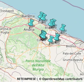 Mappa Via Reno, 70033 Corato BA, Italia (8.32714)
