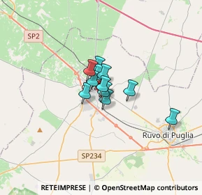 Mappa Via Reno, 70033 Corato BA, Italia (1.64909)