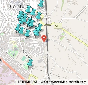 Mappa Via Reno, 70033 Corato BA, Italia (0.5815)