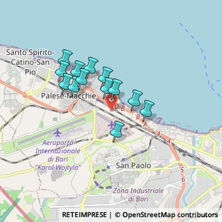 Mappa Via da Ponte, 70128 Bari BA, Italia (1.51231)