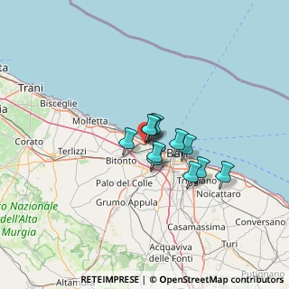 Mappa Via Modugno, 70128 Bari BA, Italia (8.84545)
