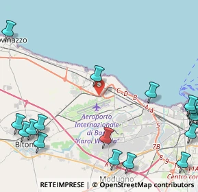 Mappa Via Modugno, 70128 Bari BA, Italia (7.2315)
