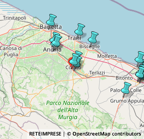 Mappa Via Franklin, 70033 Corato BA, Italia (21.881)