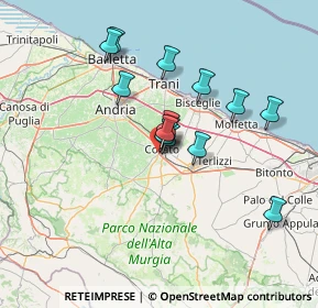 Mappa Via Franklin, 70033 Corato BA, Italia (11.85357)