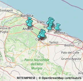 Mappa Viale delle Azalee, 70033 Corato BA, Italia (8.715)