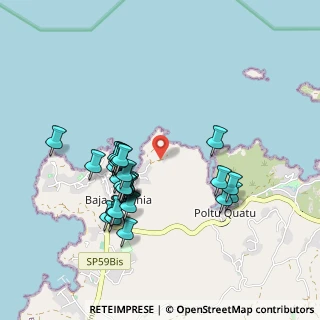 Mappa Via Baja Sardinia, 07021 Arzachena SS, Italia (0.95)
