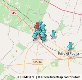 Mappa Via Belvedere, 70033 Corato BA, Italia (1.74182)