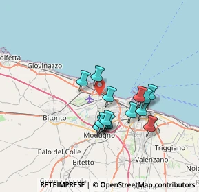 Mappa Via Gabriele D'Annunzio, 70128 Bari BA, Italia (6.22071)