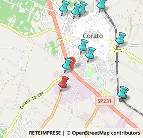 Mappa SS 98 Km, 70033 Corato BA, Italia (1.2)