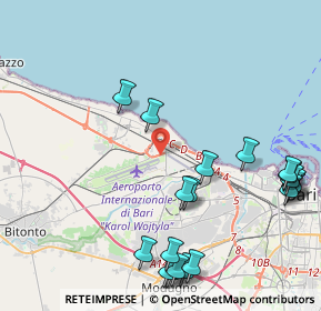 Mappa Viale Gabriele d'Annunzio, 70128 Bari BA, Italia (5.6215)