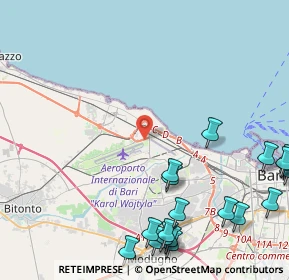 Mappa Viale Gabriele d'Annunzio, 70128 Bari BA, Italia (6.6865)