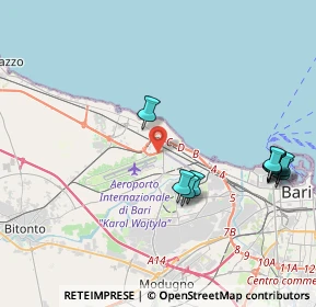 Mappa Viale Gabriele d'Annunzio, 70128 Bari BA, Italia (4.86909)