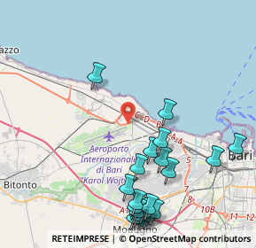 Mappa Viale Gabriele d'Annunzio, 70128 Bari BA, Italia (5.437)