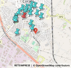 Mappa Via Zanardelli, 70033 Corato BA, Italia (0.6105)