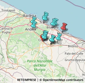 Mappa Via Sant'Elia z.i., 70033 Corato BA, Italia (9.53125)