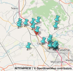 Mappa S.S. Appia Km 196, 81041 Vitulazio CE, Italia (7.616)