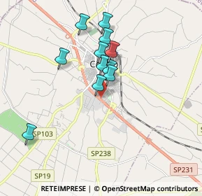 Mappa Via Cassia, 70033 Corato BA, Italia (1.65273)