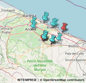 Mappa Via Cassia, 70033 Corato BA, Italia (9.36813)