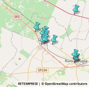 Mappa Via Enrico Dandolo, 70033 Corato BA, Italia (3.23364)