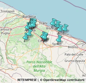 Mappa Via Dandolo, 70033 Corato BA, Italia (11.8045)