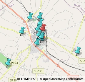 Mappa Via Dandolo, 70033 Corato BA, Italia (1.62417)