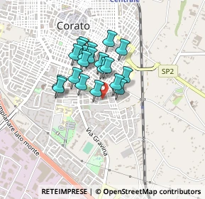 Mappa Via Einaudi, 70033 Corato BA, Italia (0.327)
