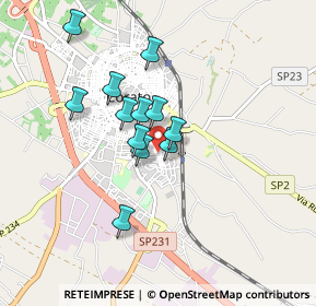 Mappa Via Tintoretto, 70033 Corato BA, Italia (0.71417)