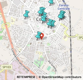 Mappa Via Bartolomeo Colleoni, 70033 Corato BA, Italia (0.54)