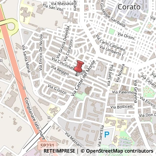 Mappa Via Reggio, 14, 70033 Corato, Bari (Puglia)