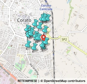 Mappa Via Giovanni Bovio, 70033 Corato BA, Italia (0.326)