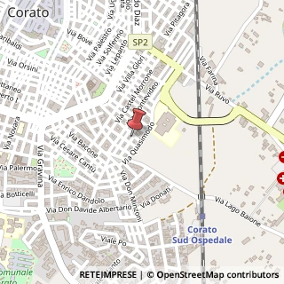 Mappa Via G. Bovio, 60, 70033 Corato, Bari (Puglia)