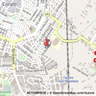 Mappa Via Adolfo Omodeo, 39, 70033 Corato, Bari (Puglia)