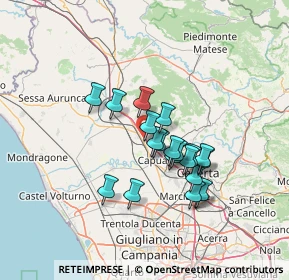 Mappa SS7 VIA APPIA KM196, 81041 Vitulazio CE, Italia (11.6425)