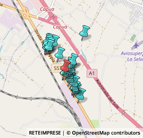 Mappa SS7 VIA APPIA KM196, 81041 Vitulazio CE, Italia (0.62308)