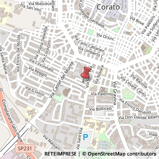 Mappa Via Cincinnato, 2 D, 70033 Corato, Bari (Puglia)