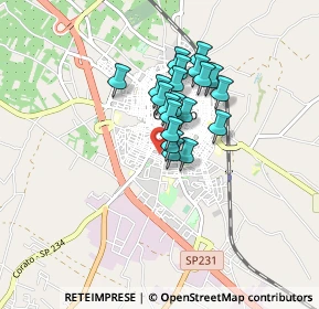 Mappa Via Columella, 70033 Corato BA, Italia (0.618)