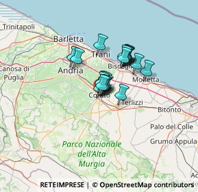 Mappa Via Columella, 70033 Corato BA, Italia (7.8505)