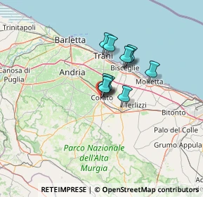 Mappa Via Columella, 70033 Corato BA, Italia (8.25455)