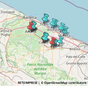 Mappa Via Zanella, 70033 Corato BA, Italia (9.873)
