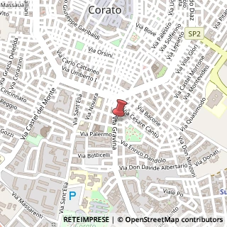 Mappa Via Gravina, 29, 70033 Corato, Bari (Puglia)