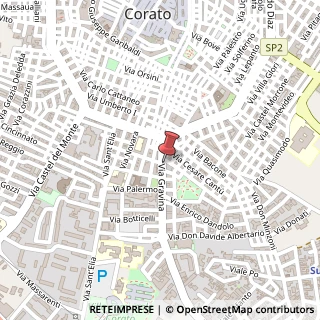 Mappa Via Gravina, 23, 70033 Corato, Bari (Puglia)