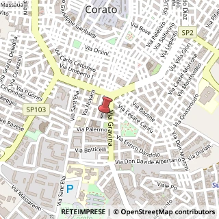 Mappa Via dei Mille, 12, 70033 Corato, Bari (Puglia)