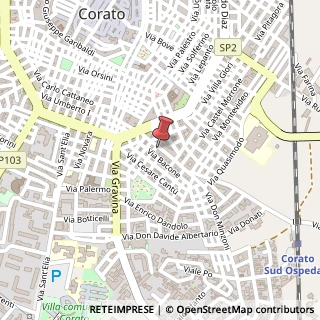 Mappa Via Don Giovanni Minzoni, 56, 70033 Corato, Bari (Puglia)